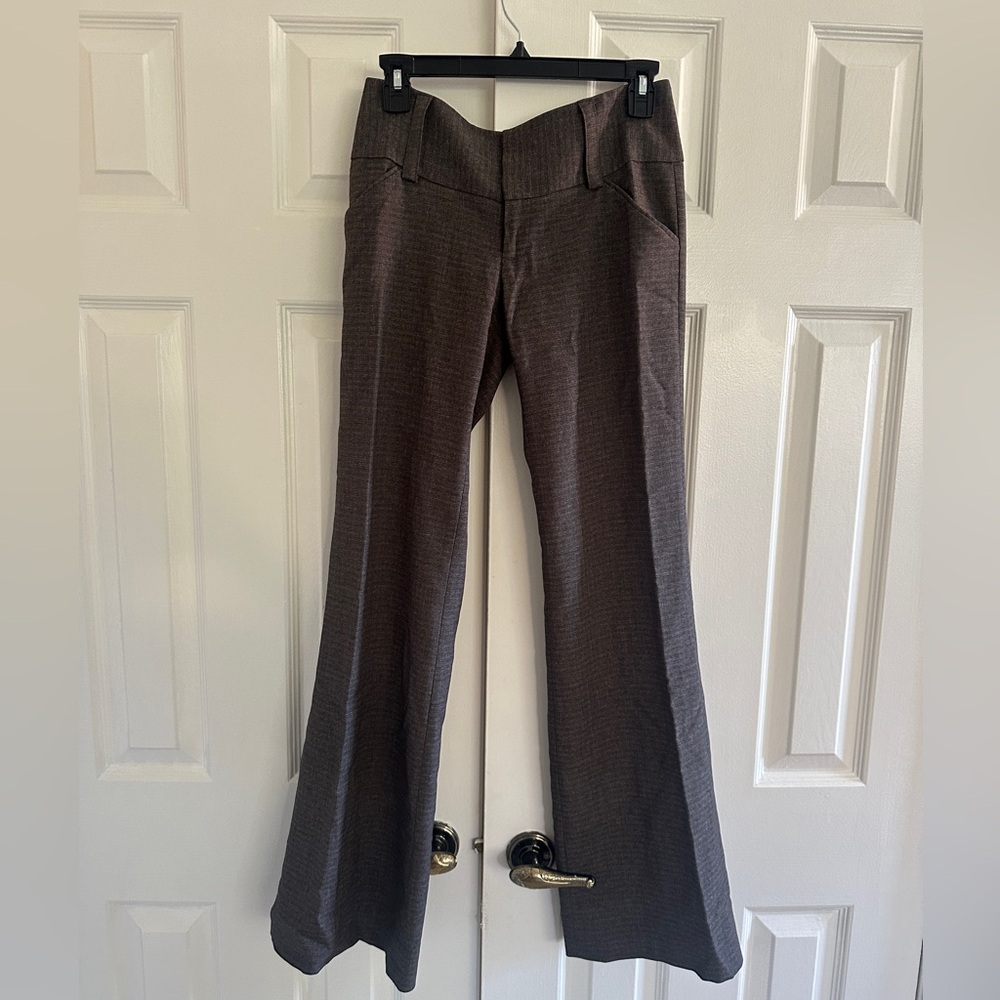Gianni Bini brown work pants with big belt loops. Size 2